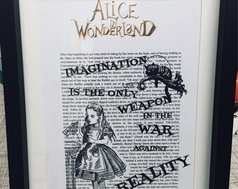 Alice in Wonderland book art