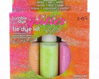 Neon Tye Dye Kit Tumble Dye GLITTER Kit Free post in Australia