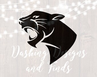 DIGITAL DOWNLOAD panther svg - panthers svg - football svg - mascot svg - cheerleader svg - team spirit svg - svg file - cut file