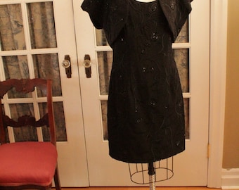 Little Black Dress with Matching Shrug/Bolero