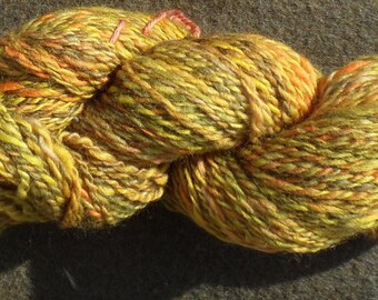 Handspun yarn - "Alley", 110 g, 130 m 2 ply - Merino