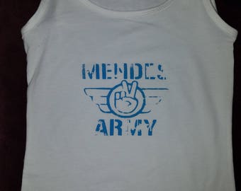 Mendes Army distressed tank top