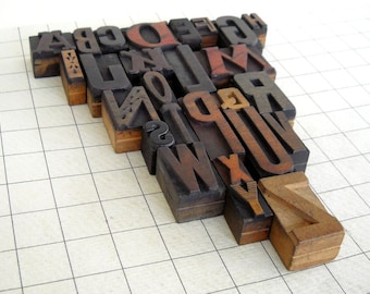 A to Z - Vintage Letterpress Wood Type Collection -VG110