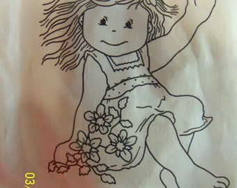 Bildmalarna unmounted rubber stamp: Mimosa-waving