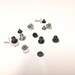 Silver or Black Round Phillips Screw Metal Stud Rivets 9mm Knob For Hats, Pants, Shoe Leather Clothing Accessories DIY Fashion Craft