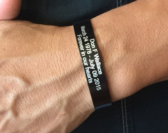 FREE SHIPPING-Memorial Bracelet,Custom Bracelet,Cuff BraceletS,Cuff BraceletS,Personalized Memorial Bracelet Bracelet,Support Bracelets