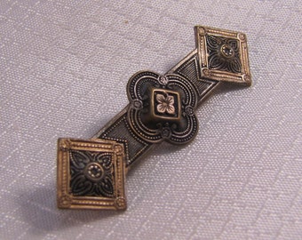Vintage Edwardian Brass Brooch