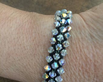 swarovski crystal beaded bracelet FREE SHIPPING