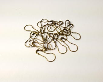 Bulb Stitch Pins - pack of 20 (Bronze) - Knitters Stitch Pins/Stitch Markers, Calabash Pins, Gourd Pins SP0004