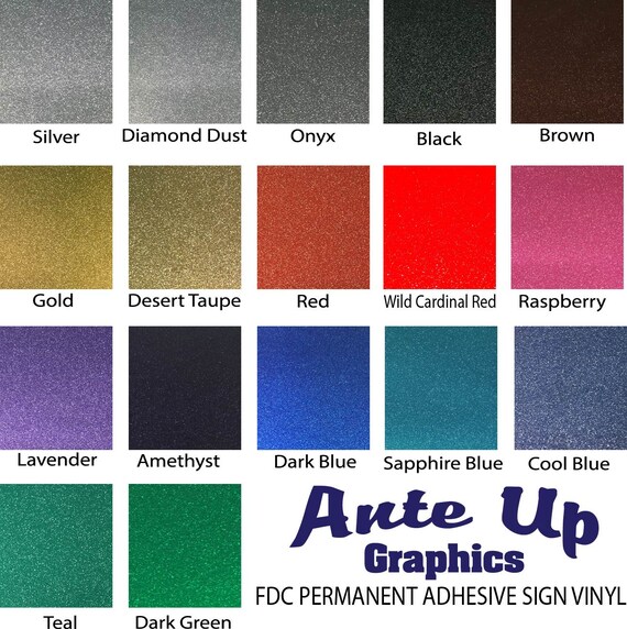 Glitter Adhesive Vinyl 20 12x12 Sheets Oracal 651