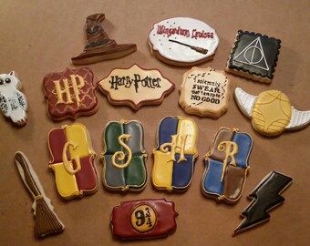 Set of 15 Harry Potter cookies