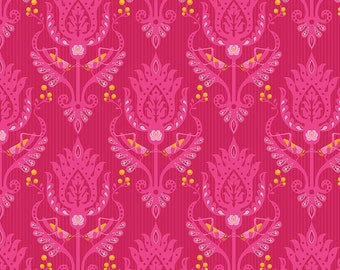 Primavera Damask in Pink Cotton Fabric by Patty Young for Riley Blake