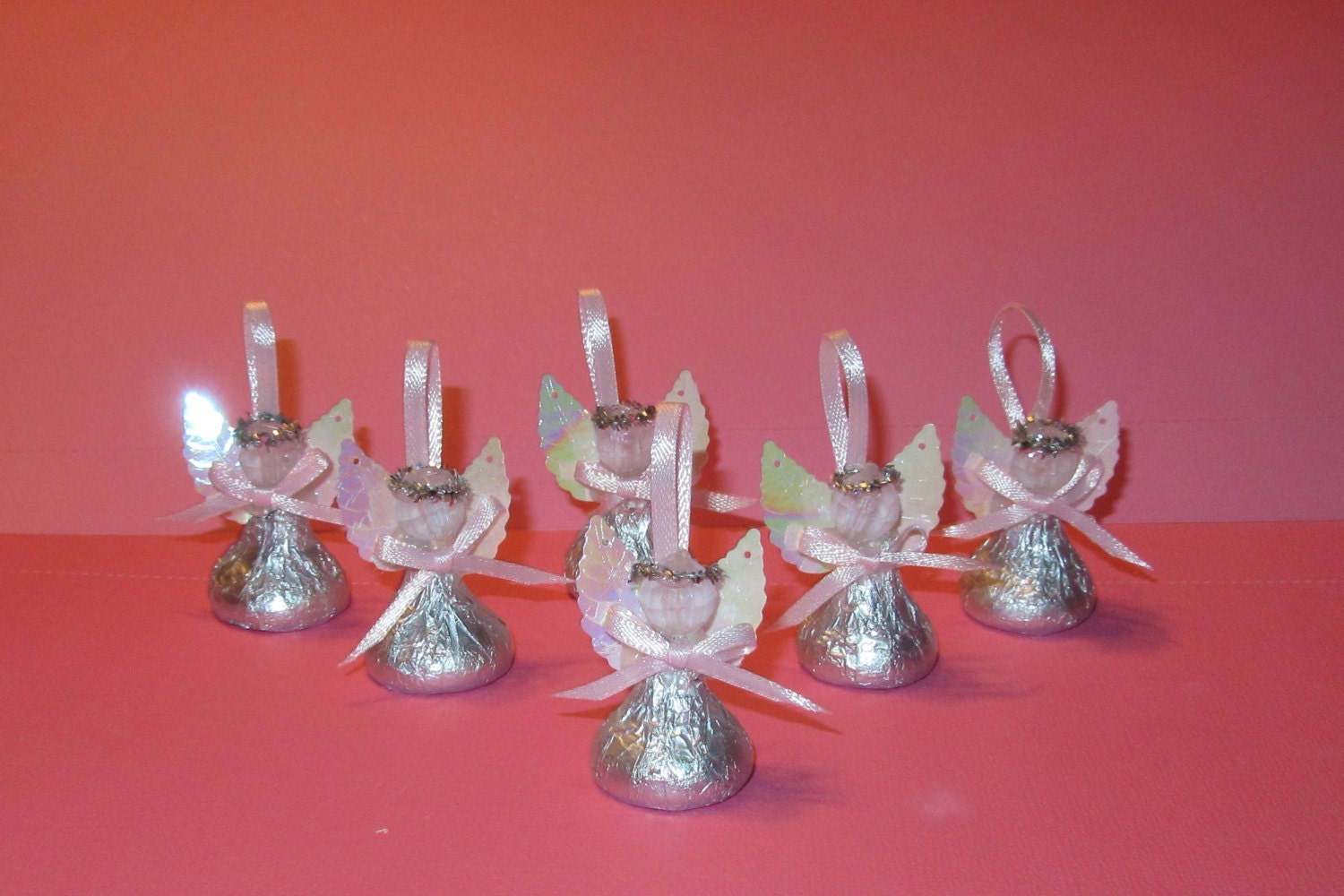 Chocolate Candy Angel Handmade in Pennsylvania Set of 12