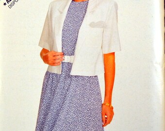 Vintage Sewing Pattern Butterick See & Sew 6161 Misses' Jacket and Dress in size 6-8-10-12-14 Bust 29-36 inches UNCUT Complete