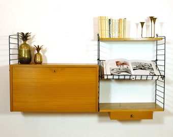 String Wall unit, NISSE & KAJSA STRINNING, Sweden, 1950's.