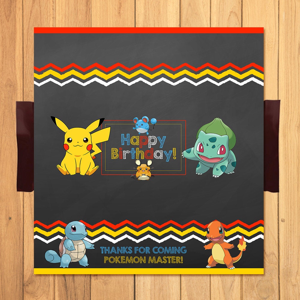 Pokemon Candy Wrapper Chalkboard Pokemon Candy Bar Wrapper