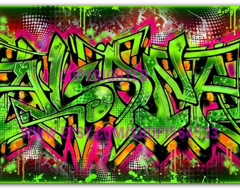 Your Name in Graffiti Canvas Print