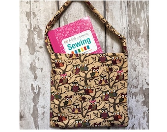 Tote bag, Owl Tote bag, Women's handbag, owl fabric, owl lover gift, owl handbag, beach bag, shopper bag, tote bag