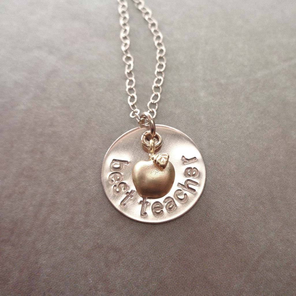 Best teacher necklace Clearance