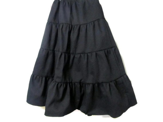 Girl's Black skirt Black Skirt Girls long skirt