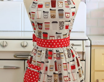 Retro Apron Espresso Coffee - CHLOE