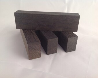 Moor Eiche Messer Griff leer. Ofen getrocknet. Packung mit 4. 150 x 40 x 25 mm 3300BC
