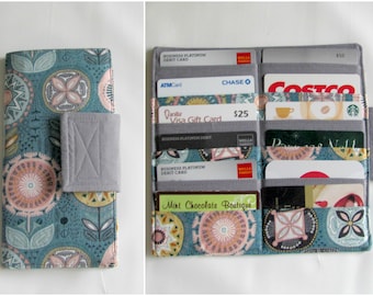 12 Slot Credit Card Organizer Holder, Card Organizer, Credit Card Wallet, Loyalty Card Organizer, Business Card Holder, Nearby Floral