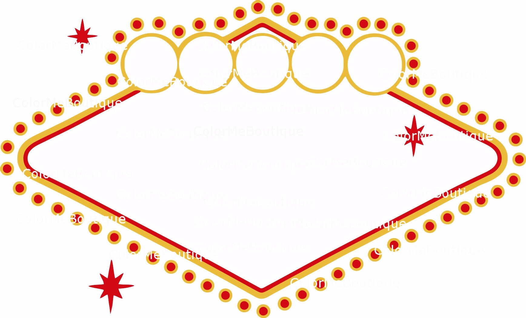 Download Blank Las Vegas Sign Clipart from ColorMeBoutique on Etsy Studio