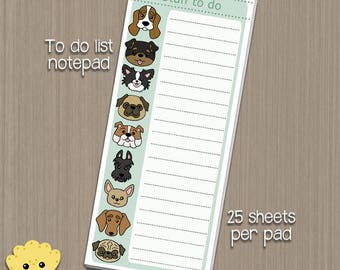 Dogs To Do List - 25 sheet Notepad