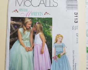McCall's Childs Pattern Sizes 4-6 #3113