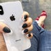 READY TO SHIP | Bestie | Matte Black White French Tipped Press On Nails | Full Set | Fake Nails | False Nails | Glue On Nails | The Nailest