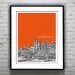 Blacksburg Virginia Poster Art Print VT