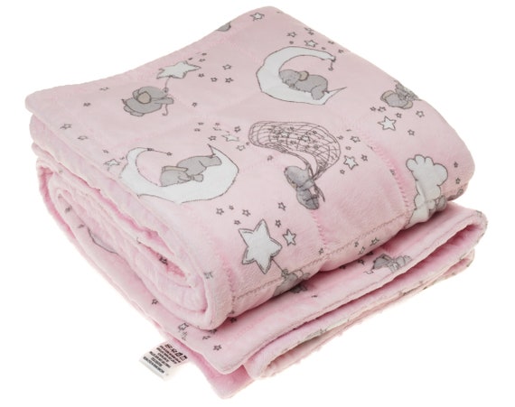 5lb Weighted Blanket with Dot Minky Cover for Kids Inner ...