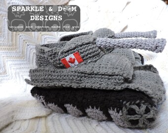 Réservoir chaussons, crochetés, fait main