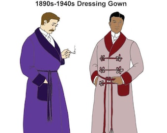 RH926 - 1880s-1940s Dressing Gown or Lounging Robe