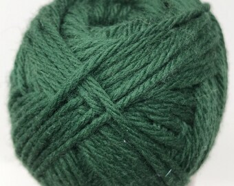 Green Wool Yarn - Cascade Yarns Boliviana 100% Merino Wool #19 TreeTop