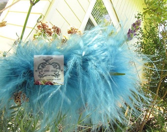Marabou Boa Feathers Teal Blue