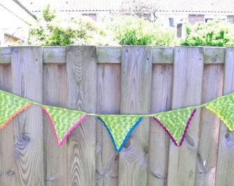 Crochet Garland, green
