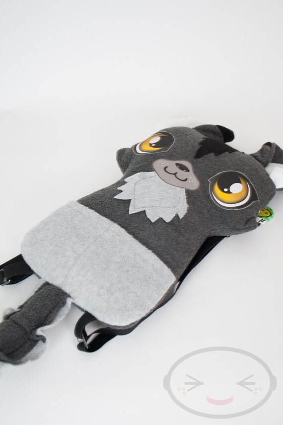 wolf plush backpack