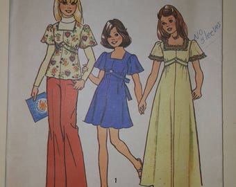 Simplicity Pattern for a Child Size 7 or 10 #6867