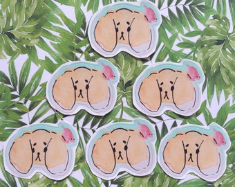 Puppy With Bird Friend Sticker
