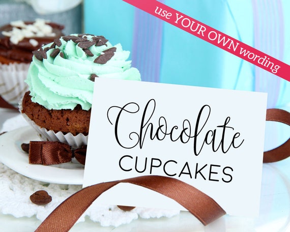 buffet food labels templates