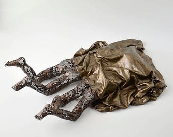 2 Cute butt under blanket, Contemporary metal wall art, Abstract sculpture, Unique home decor, Metal sculpture