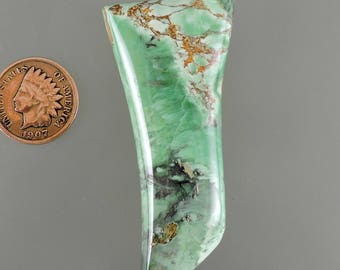 Variscite Cabochon, Variscite Cab, Variscite Green Cab, Australian Designer Variscite, Gift Cab, C2902, Hand Cut by 49erMinerals