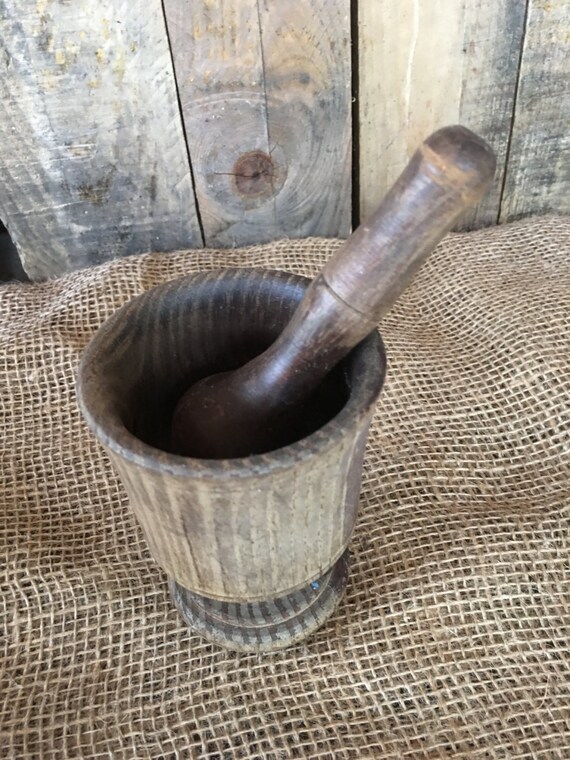 Antique Mortar and Pestle Set Pharmaceutical Item Gifts for