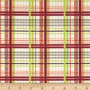 76054 - 1/2 yard of Valori Wells Bridgette Lane - Plaid in Cherry