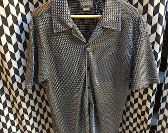 VINTAGE shirt Disco Retro 60's / 70's L
