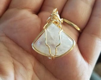 Rainbow Moonstone pendant