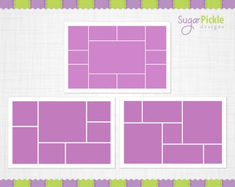 16x24 Storyboard Template, Digital Collage, 16 x 24 Collage, 16 x 24 Photo Template, Blog Boards for Photographers, INSTANT DOWNLOAD