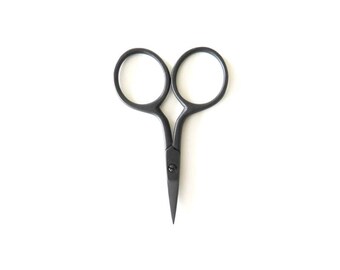 Embroidery Scissors | Thread Snips, Sewing Scissors, Knitting Scissors, Small Black Scissors